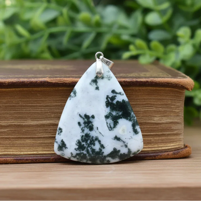 Pendentif en Agate Arbre (PE1486-2)
