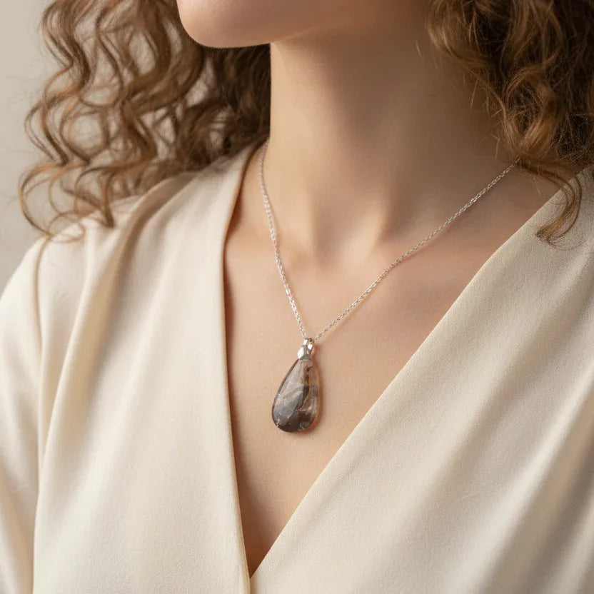 Pendentif en Agate bâton (PE1906)