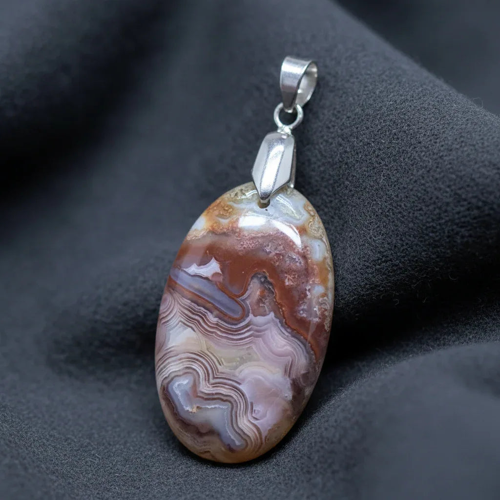 Pendentif en Agate Crazy Lace (PE2006)