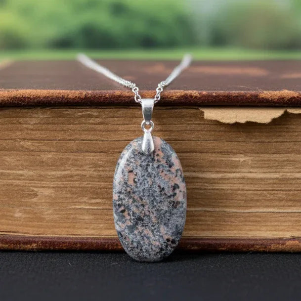 Pendentif en Agate Dendritique (PE1380)