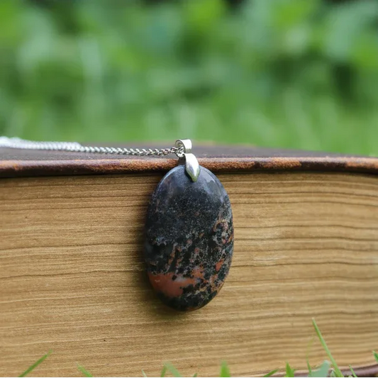 Pendentif en Agate Dendritique (PE1379)