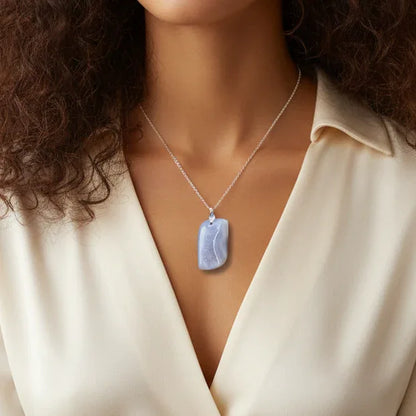 Pendentif en Agate avec géode brute (PE1684)