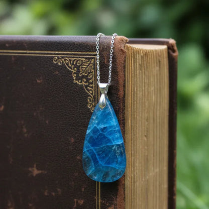 Pendentif en Apatite bleue (PE1656)