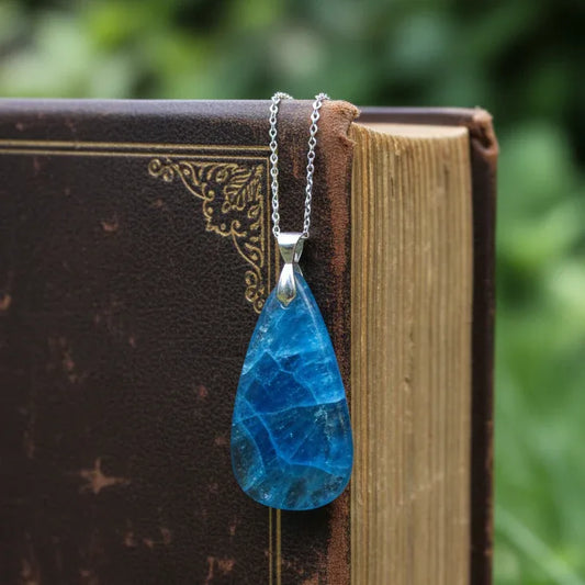 Pendentif en Apatite bleue (PE1656)
