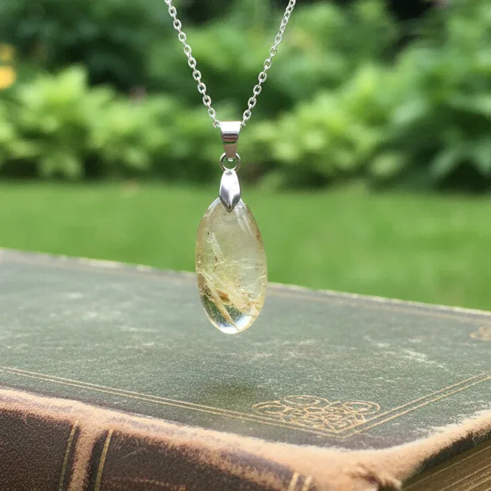 Pendentif en Apatite jaune (PE2009)