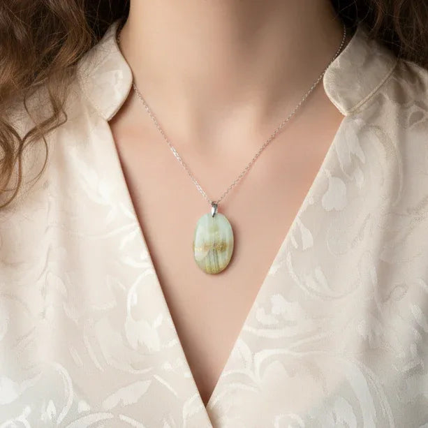 Pendentif en Aragonite et Calcite (PE1147-5)