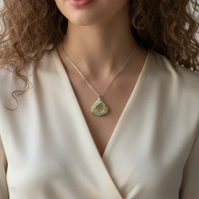 Pendentif en Aragonite et Calcite (PE1147-1)