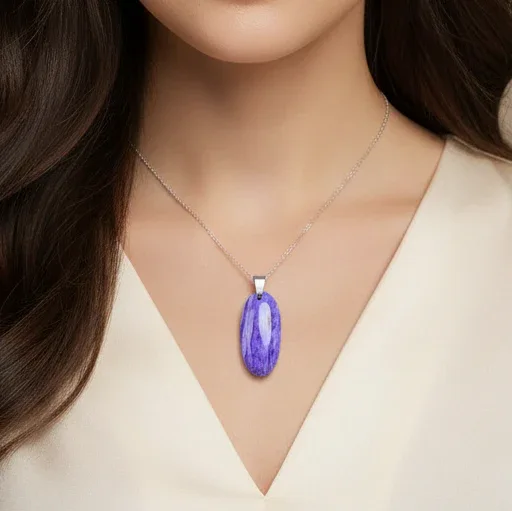 Pendentif en Charoïte (PE1251)