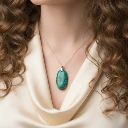 Pendentif en Chrysocolle (PE1648)