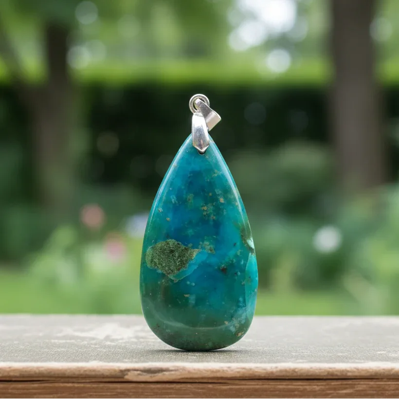 Pendentif en Chrysocolle (PE1647)