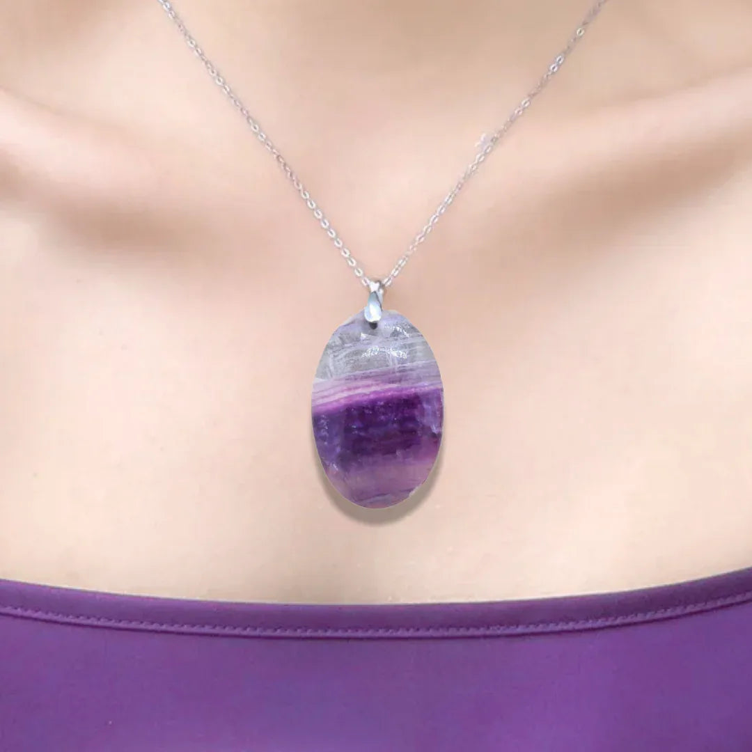 Pendentif en Fluorite (PE714)