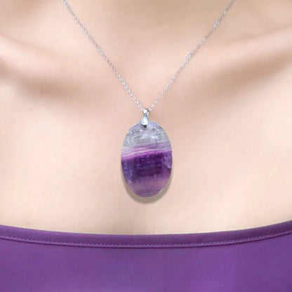 Pendentif en Fluorite (PE714)