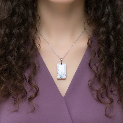 Pendentif en Howlite (PE981)