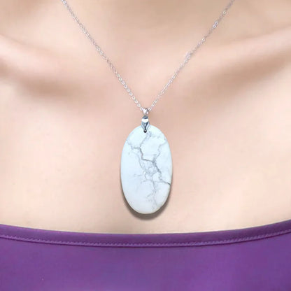 Pendentif en Howlite (PE781)