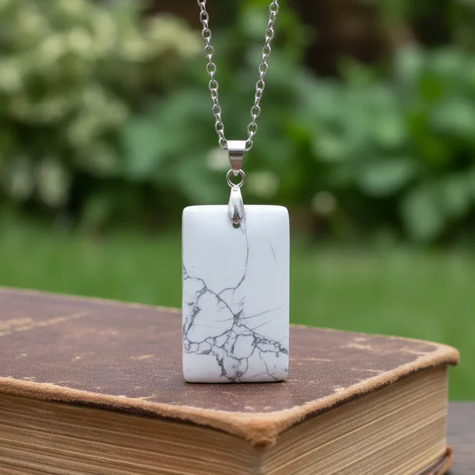 Pendentif en Howlite (PE981)