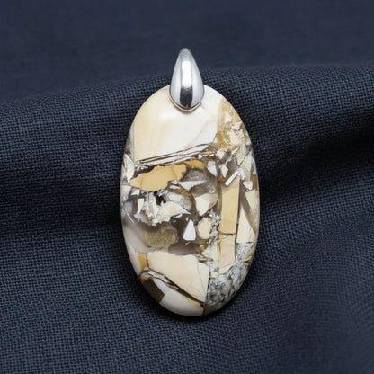 Pendentif en Jaspe Bréchique (PE746)