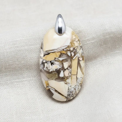 Pendentif en Jaspe Bréchique (PE746)