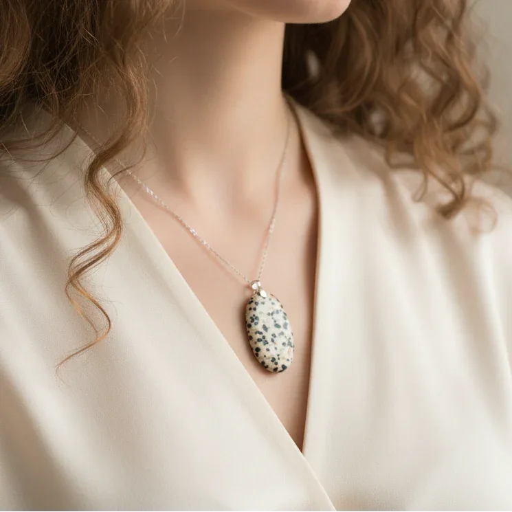 Pendentif en Pierre Dalmate (PE1383)