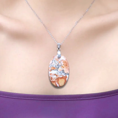 Pendentif en Jaspe Maligano (PE880)