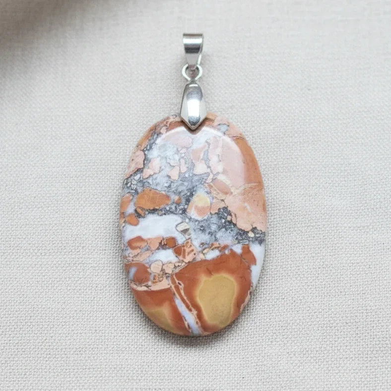 Pendentif en Jaspe Maligano (PE880)
