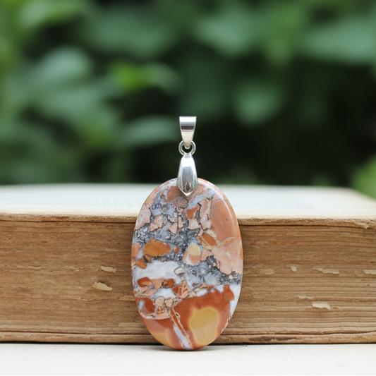 Pendentif en Jaspe Maligano (PE880)