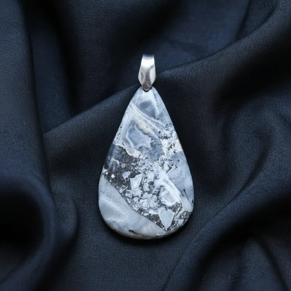 Pendentif en Jaspe Maligano (PE979)