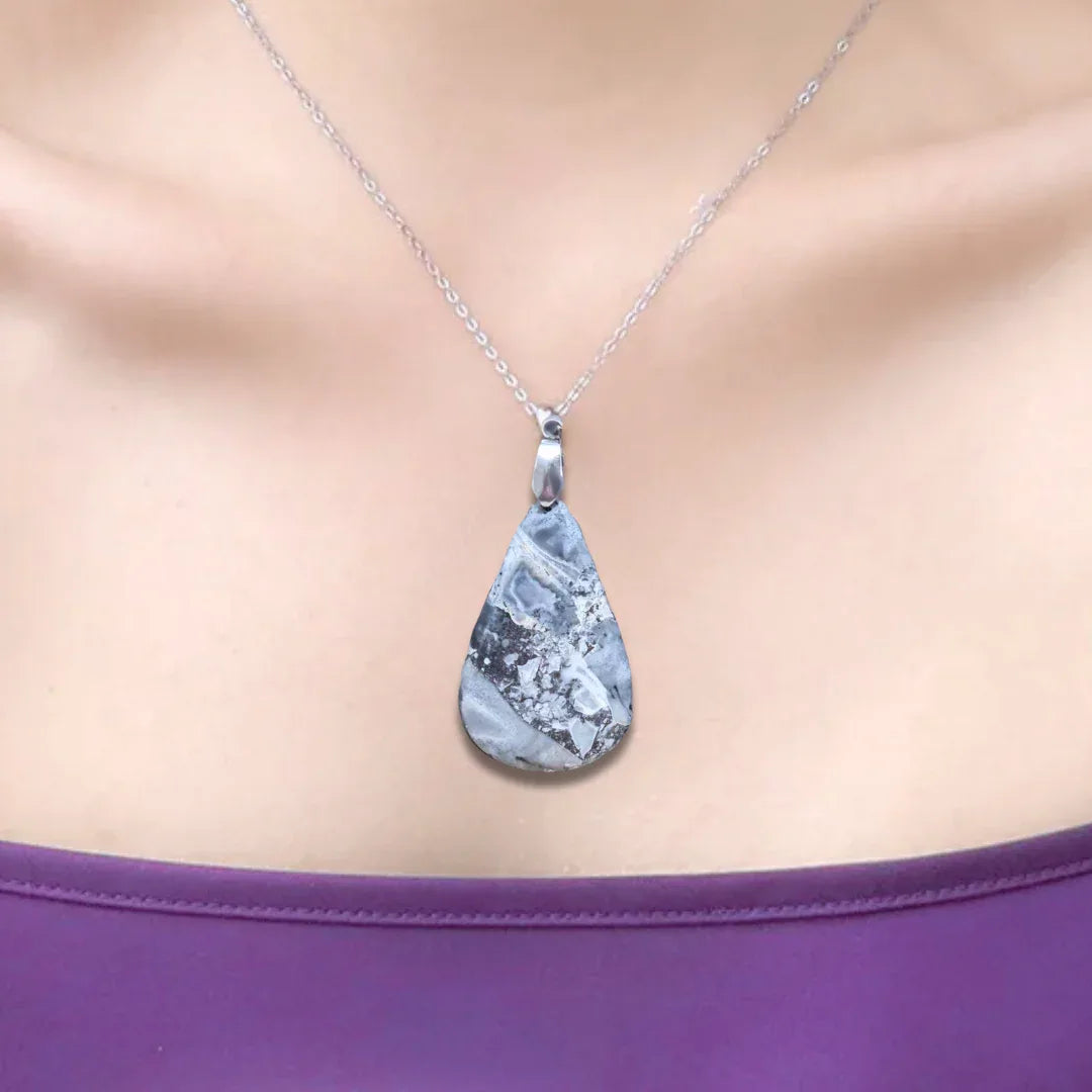 Pendentif en Jaspe Maligano (PE979)