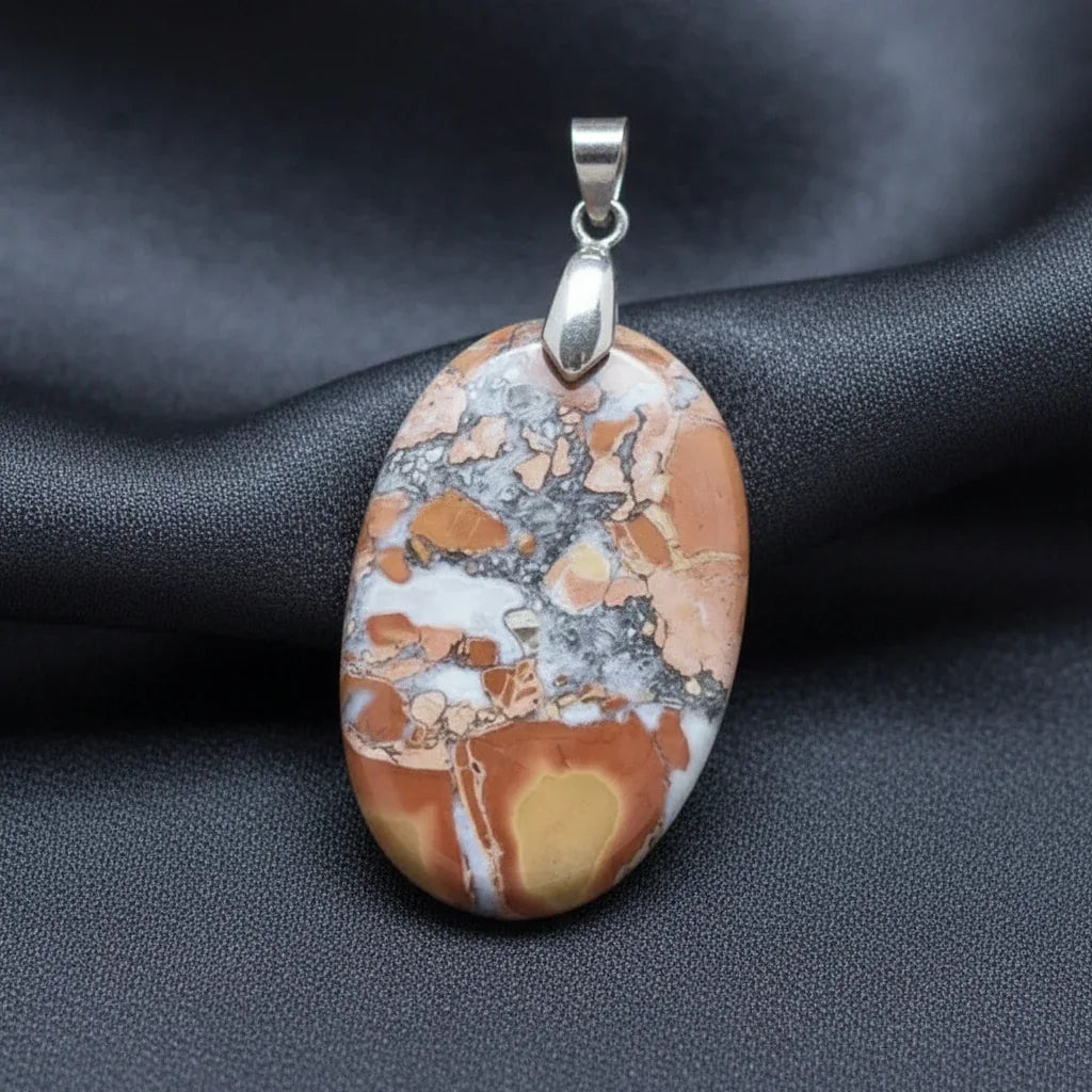 Pendentif en Jaspe Maligano (PE880)