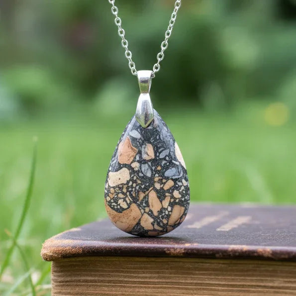 Pendentif en Jaspe Maligano (PE1359)