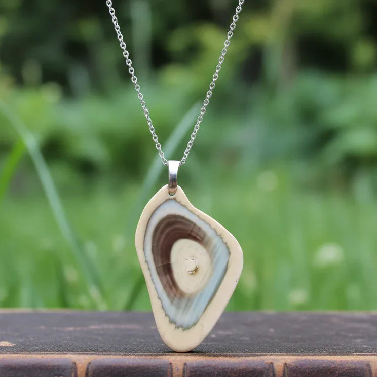 Pendentif biface en Jaspe Impérial (PE1105)