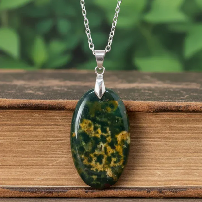 Pendentif en Rhyolite Océan (PE1859)