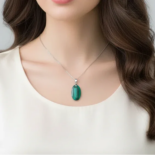Pendentif en Malachite (PE2000-2)