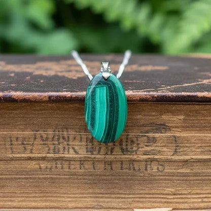 Pendentif en Malachite (PE2000-2)