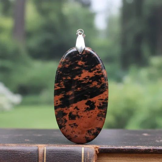 Pendentif en Obsidienne Acajou (PE1234)