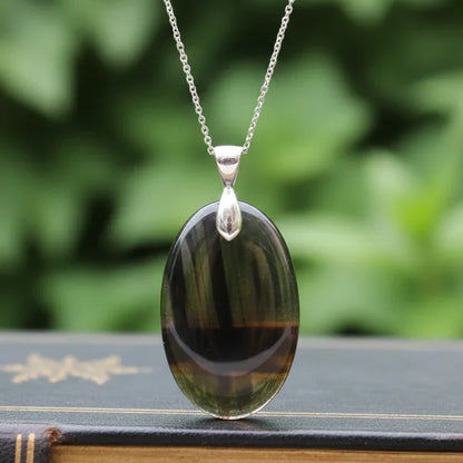 Pendentif en Obsidienne Midnight Lace (PE1521)