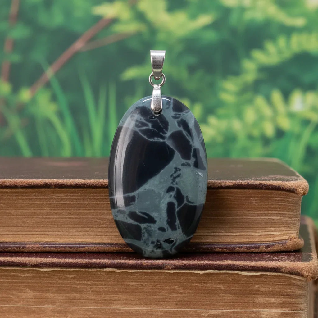 Pendentif en Obsidienne Spider (PE1150-4)