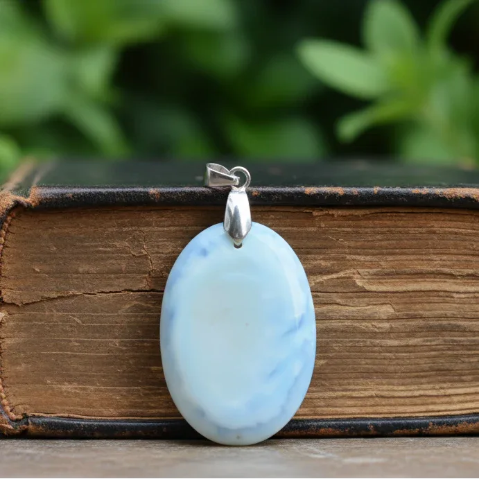 Pendentif en Opale Bleue Owyhee (PE1028)