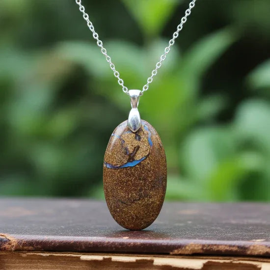 Pendentif en Opale Boulder (PE1313)