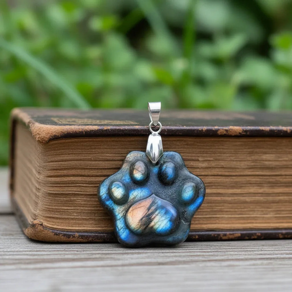Pendentif patte en Labradorite (PE2022-1)