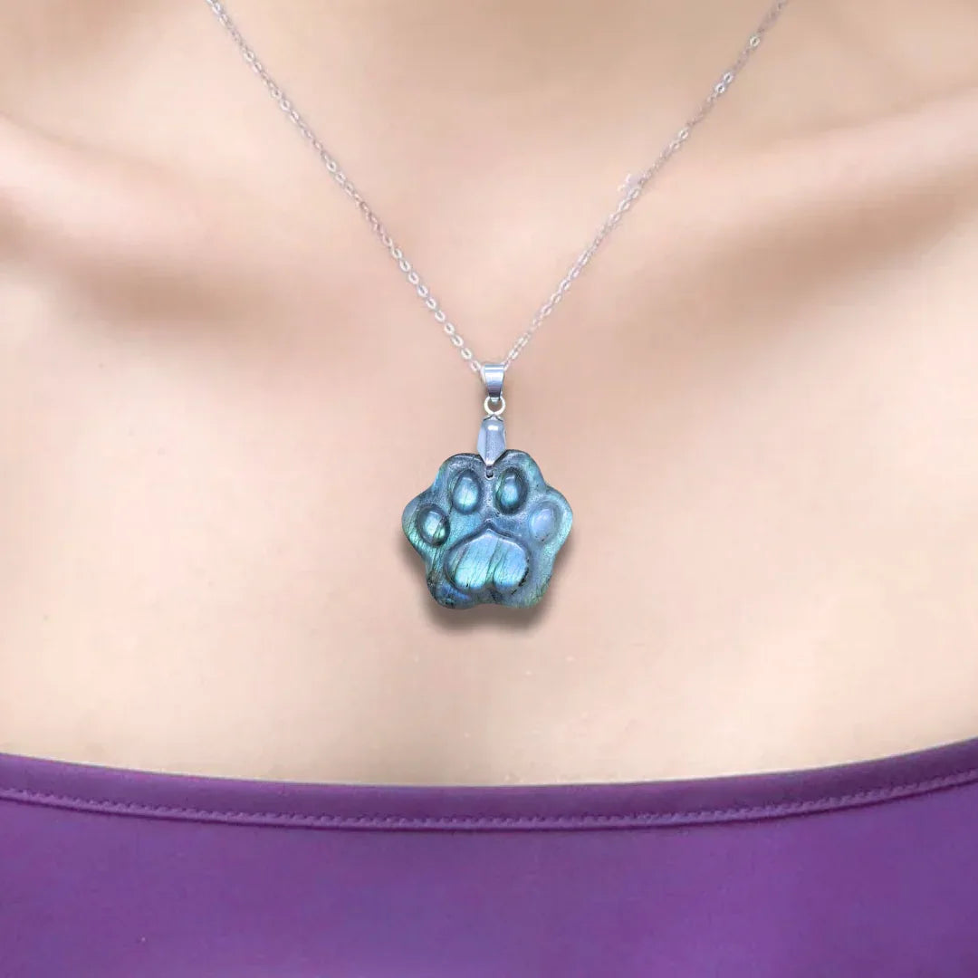 Pendentif patte en Labradorite (PE2022-3)