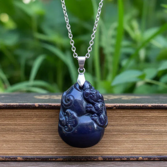 Pendentif Pixiu en Obsidienne Œil Céleste (PE1217-1)