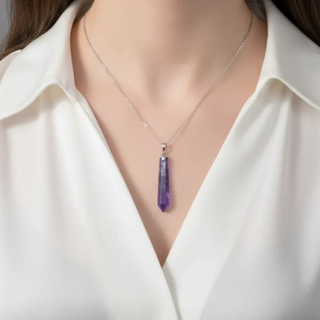 Pendentif ou pendule en Améthyste (PE1992-2)
