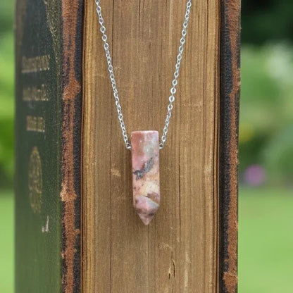 Pendentif en pointe de Rhodonite (PE1622-5)