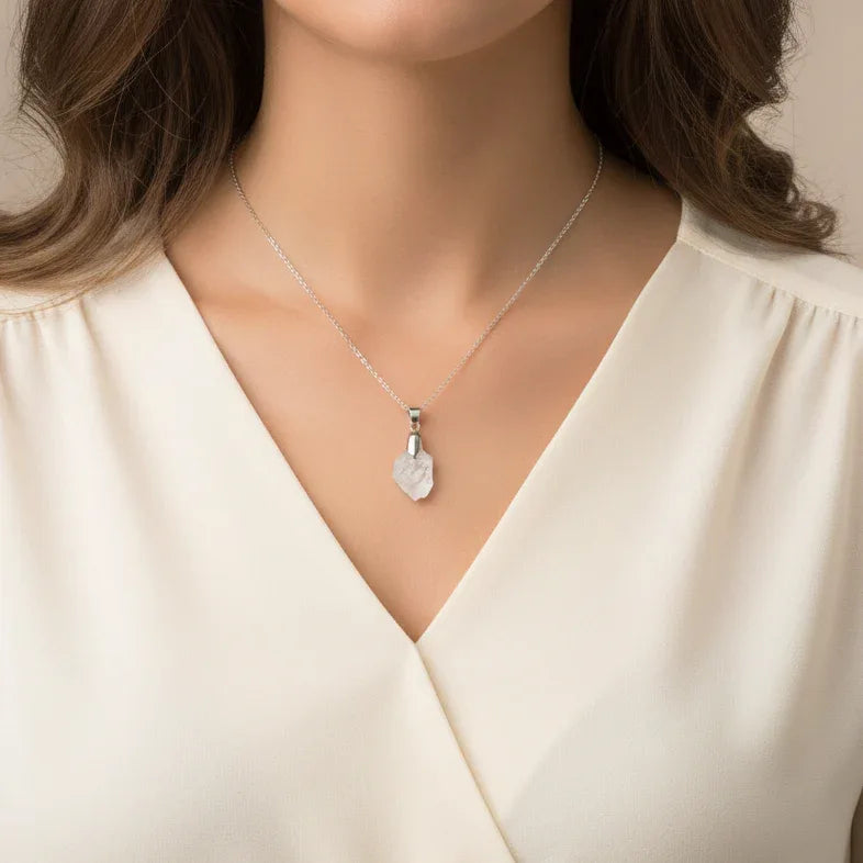 Pendentif en Quartz à âme brut (PE1928)