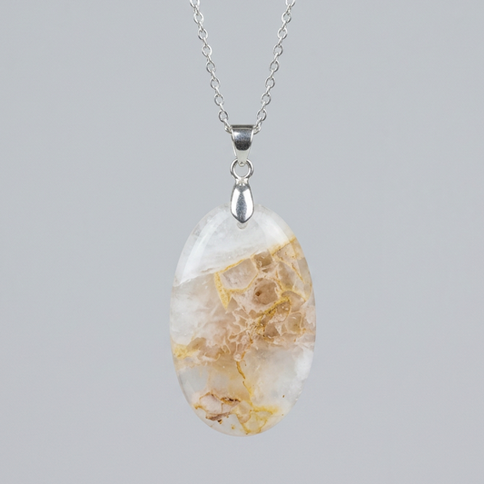 Pendentif en Quartz à inclusions (PE1160-3)