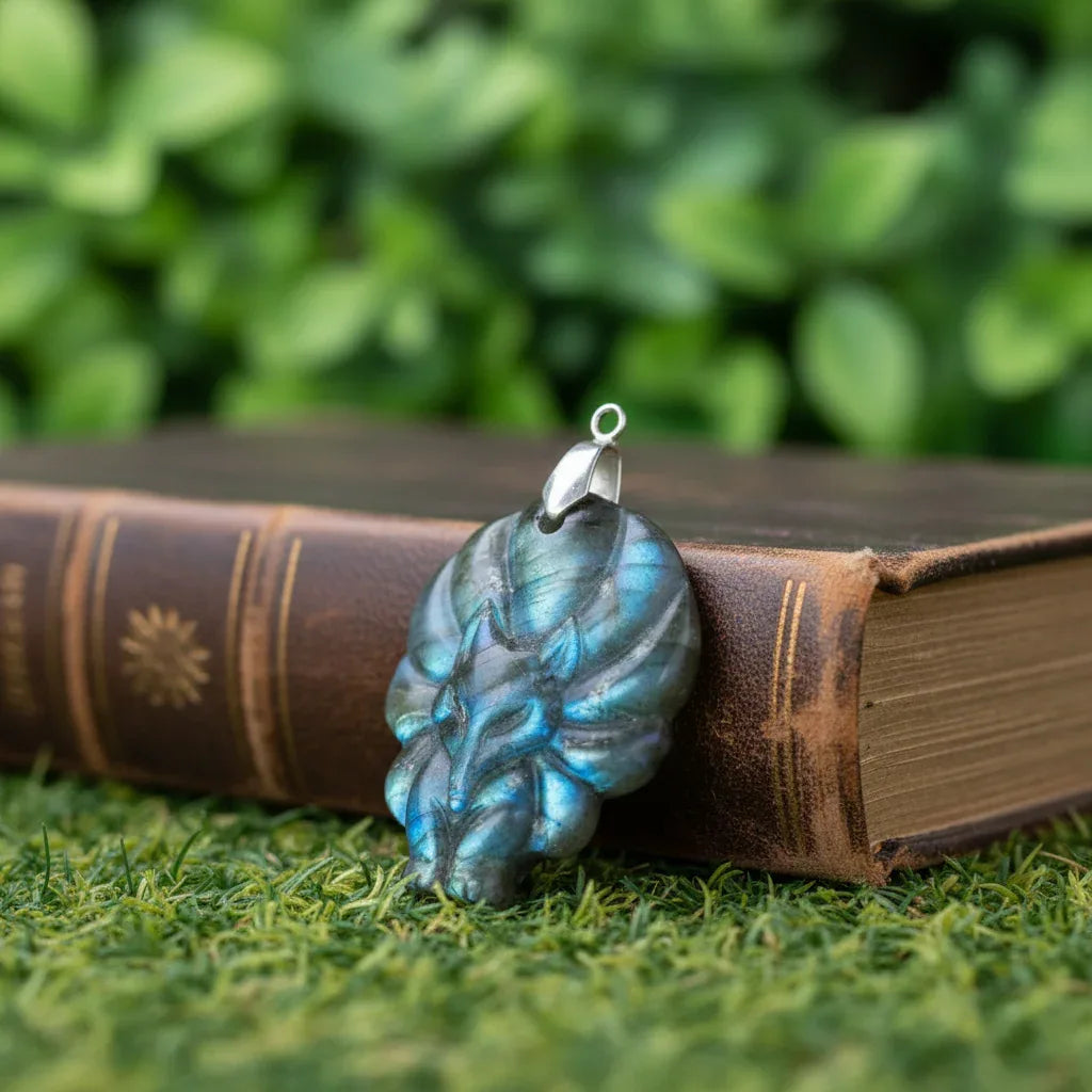 Pendentif Renard en Labradorite (PE1279-3)