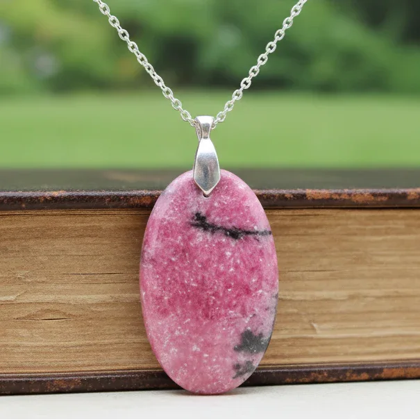 Pendentif en Rhodonite (PE1493)