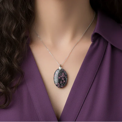 Pendentif en Rubis sur Biotite (PE1167)