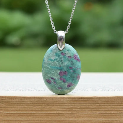 Pendentif en Rubis sur Fuchsite (PE1424-4)