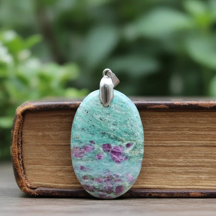 Pendentif en Rubis sur Fuchsite (PE1424-3)